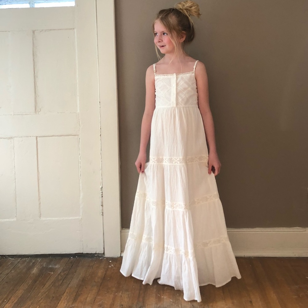 NWT. 3T-4T. Sweet Magnolia Boho Toddler Girl Maxi Dress. - Picture 6 of 10
